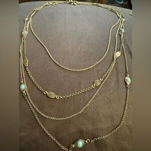 Lot of Four Lucky Brand layer necklaces